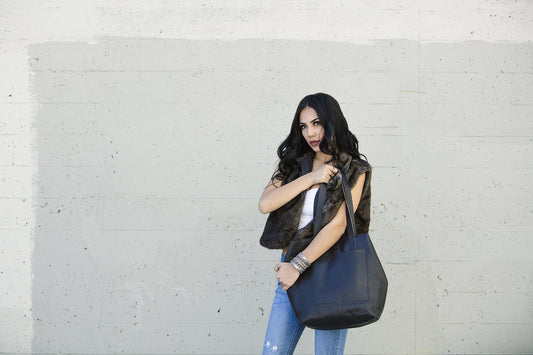 Journalist Top-Grain Leather Work Tote