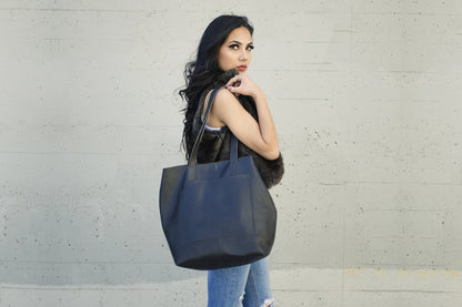 Journalist Top-Grain Leather Work Tote