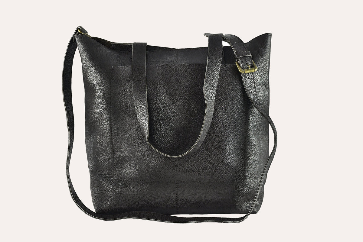 Journalist Top-Grain Leather Work Tote