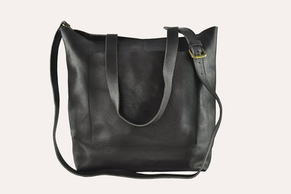 Journalist Top-Grain Leather Work Tote