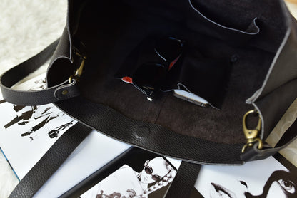 Journalist Top-Grain Leather Work Tote