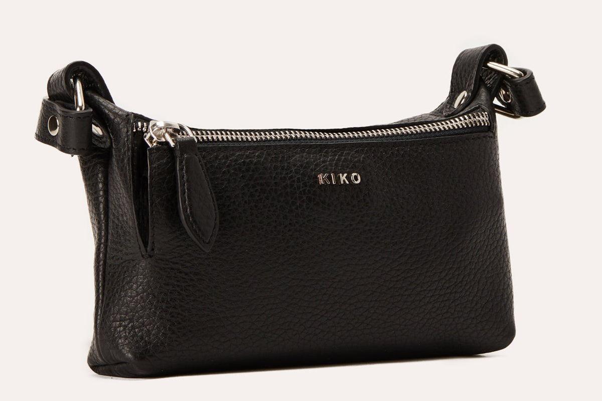 Genuine Pebble Leather Crossbody Bag