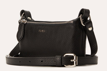 Genuine Pebble Leather Crossbody Bag