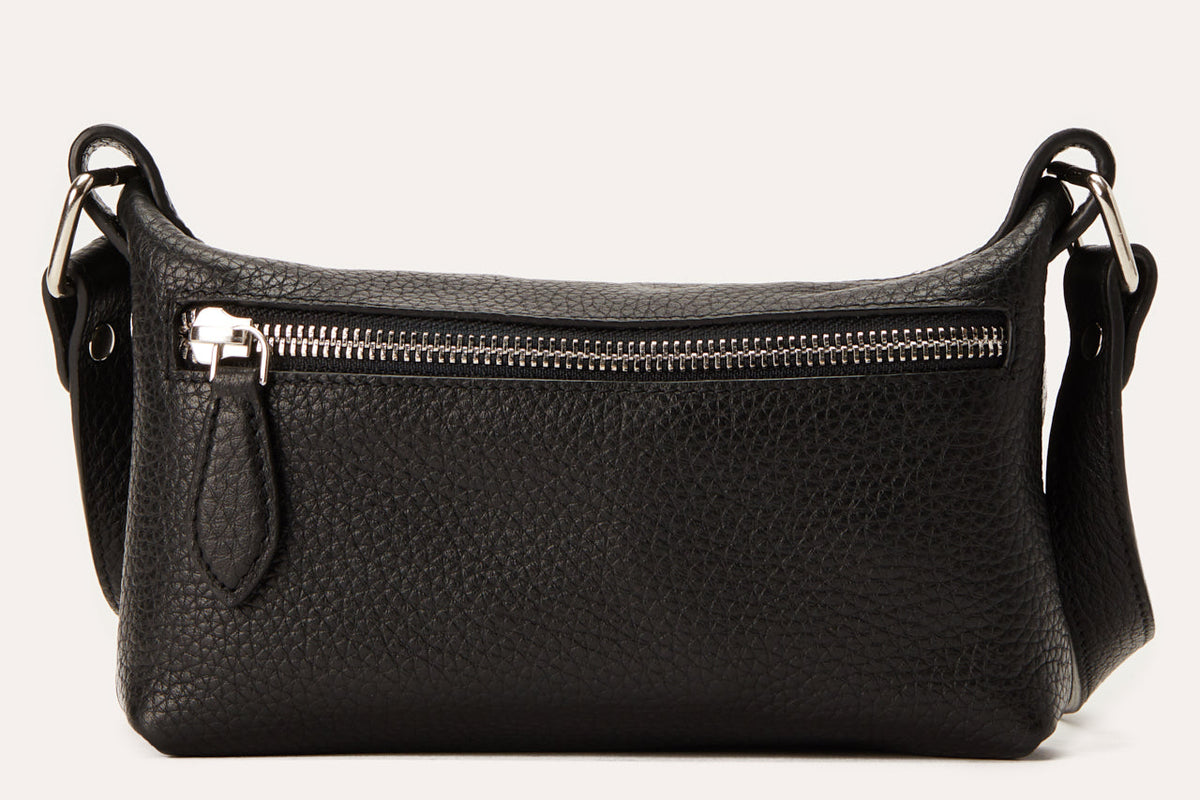 Genuine Pebble Leather Crossbody Bag