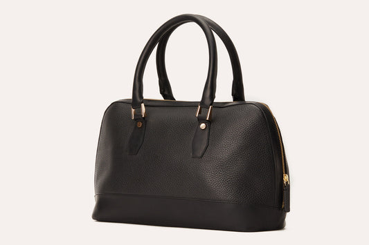 Snazzy Pebbled Leather Handbag