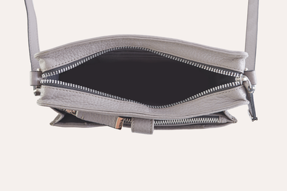 Pebbled Leather Wallet Crossbody