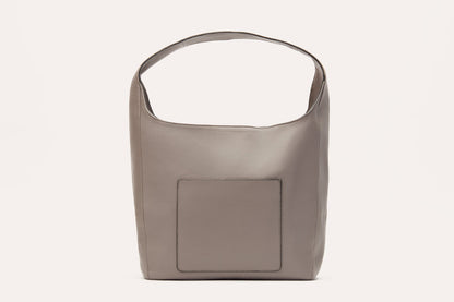 Pebbled Leather Hobo Shoulder Bag