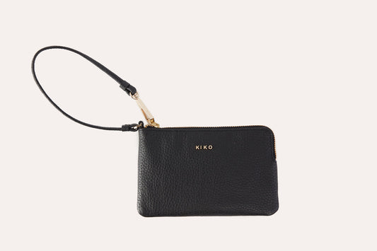 Small Pebbled Leather Wristlet