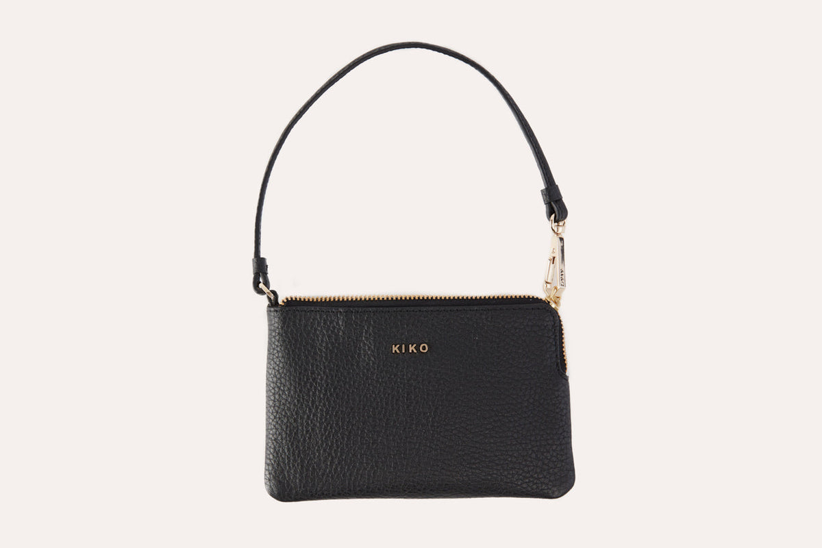 Small Pebbled Leather Wristlet