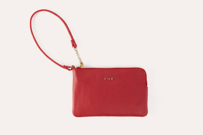 Small Pebbled Leather Wristlet