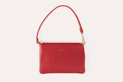 Small Pebbled Leather Wristlet