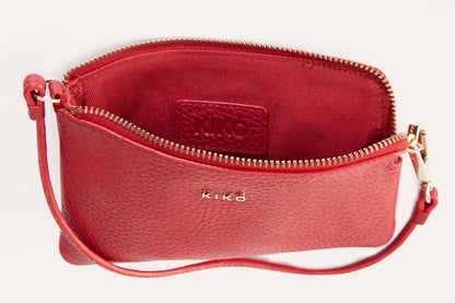 Small Pebbled Leather Wristlet
