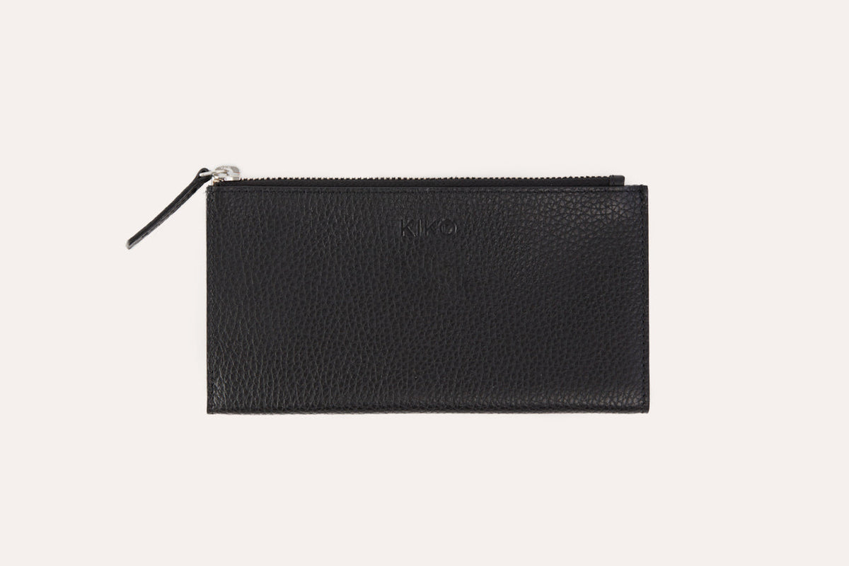 Pebbled Leather Zip Wallet