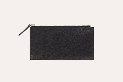 Pebbled Leather Zip Wallet