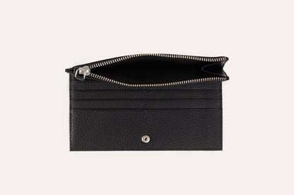 Pebbled Leather Zip Wallet
