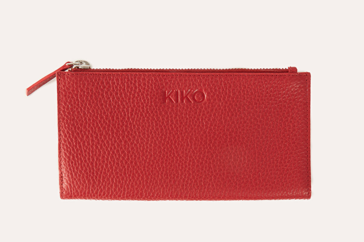 Pebbled Leather Zip Wallet