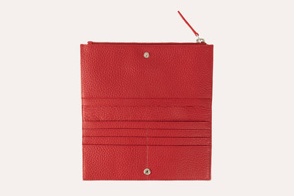 Pebbled Leather Zip Wallet