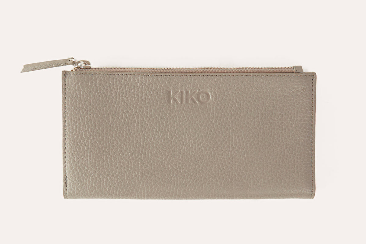 Pebbled Leather Zip Wallet
