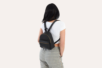 Pebbled Leather Mini Backpack