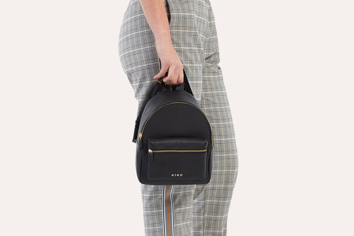 Pebbled Leather Mini Backpack