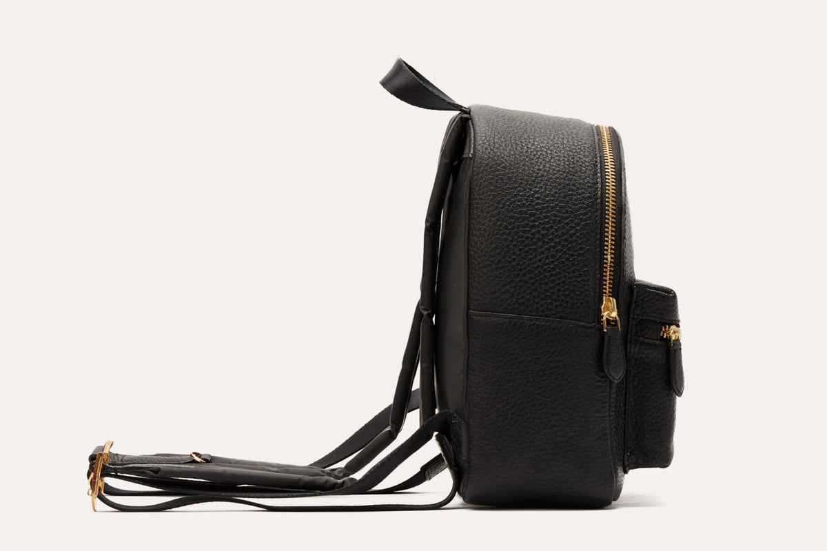 Pebbled Leather Mini Backpack