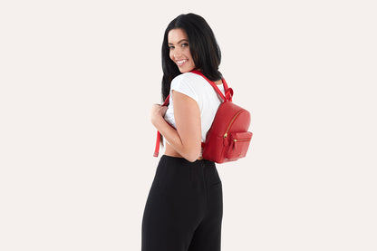 Pebbled Leather Mini Backpack