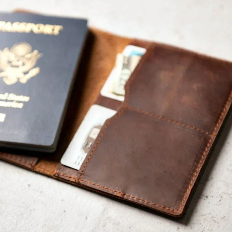 Priam Full-Grain Leather Passport Cover