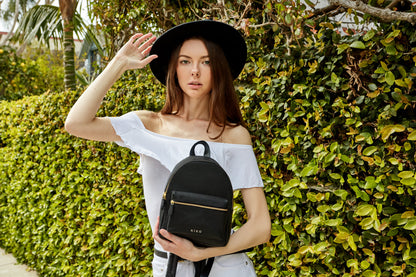 Pebbled Leather Mini Backpack
