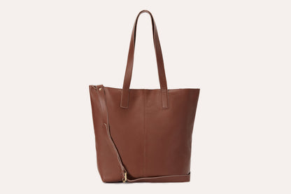 Journalist Top-Grain Leather Work Tote
