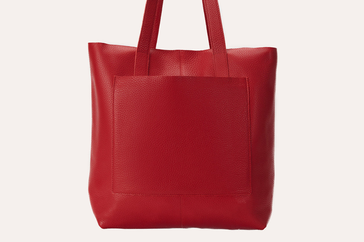 Journalist Top-Grain Leather Work Tote