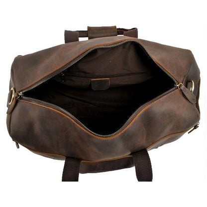 Asta Full-Grain Leather Weekender Bag