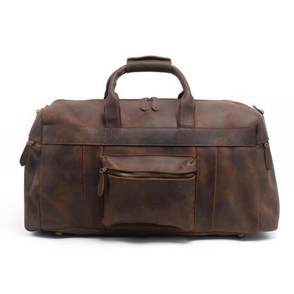 Asta Full-Grain Leather Weekender Bag
